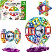 Конструктор магнитный MAG-WISDOM 75 деталей от 3 лет (3414) Конструктор магнитный MAG-WISDOM 75 деталей от 3 лет (3414)