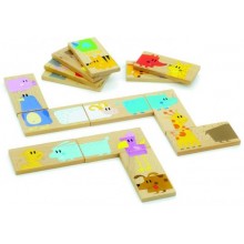 Деревянная игрушка МДИ Домино Зоопарк (2507)