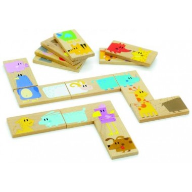 Деревянная игрушка МДИ Домино Зоопарк (2507)