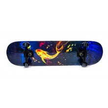 Скейт для подростков Scale Sports Gold Fish деревянный трюковый до 90 кг Скейт для подростков Scale Sports Gold Fish деревянный трюковый до 90 кг