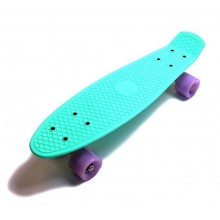 Скейтборд детский Penny Board 55х15 см Светящиеся колеса Бирюзовый Скейтборд детский Penny Board 55х15 см Светящиеся колеса Бирюзовый
