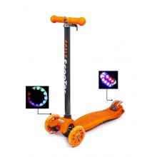 Самокат детский Scale Scooter Maxi Светящиеся колеса до 60 кг от 3 лет Оранжевый Самокат детский Scale Scooter Maxi Светящиеся колеса до 60 кг от 3 лет Оранжевый