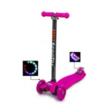 Самокат детский Scale Scooter Maxi Светящиеся колеса до 60 кг от 3 лет Розовый Самокат детский Scale Scooter Maxi Светящиеся колеса до 60 кг от 3 лет Розовый
