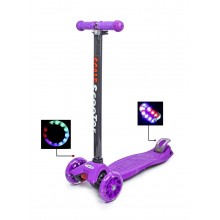 Самокат детский Scale Scooter Maxi Светящиеся колеса до 60 кг от 3 лет Сиреневый Самокат детский Scale Scooter Maxi Светящиеся колеса до 60 кг от 3 лет Сиреневый