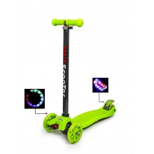 Самокат детский Scale Scooter Maxi Светящиеся колеса до 60 кг от 3 лет Салатовый Самокат детский Scale Scooter Maxi Светящиеся колеса до 60 кг от 3 лет Салатовый