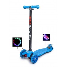 Самокат детский Scale Scooter Maxi Светящиеся колеса до 60 кг от 3 лет Голубой Самокат детский Scale Scooter Maxi Светящиеся колеса до 60 кг от 3 лет Голубой