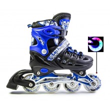 Детские ролики раздвижные для мальчиков Scale Sports Черный с синим 29-33 Детские ролики раздвижные для мальчиков Scale Sports Черный с синим 29-33