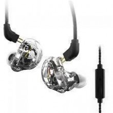 Наушники проводные QKZ VK1 Mic двухдрайверные Белый