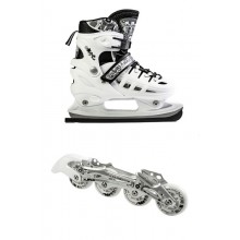 Ролики-коньки Scale Sport. White (2в1), размер 38-41