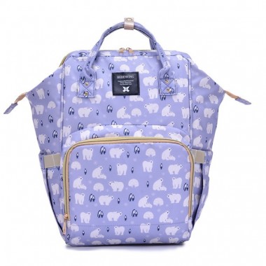 Сумка-рюкзак органайзер для мам Bag for Mummy с термокарманами Сиреневый (782114839)