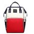 Сумка-рюкзак органайзер для мам Bag for Mummy с термокарманами Красный с белым и синим (788297480)