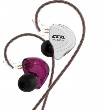 Наушники проводные CCA C10 гибридные без микрофона Purple (0141) Наушники проводные CCA C10 гибридные без микрофона Purple (0141)