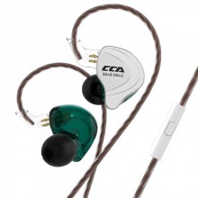 Наушники проводные CCA C10 гибридные с микрофоном Cyan (0159) Наушники проводные CCA C10 гибридные с микрофоном Cyan (0159)