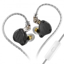 Наушники проводные KZ ZS10 Pro X пятидрайверные с микрофоном Black (0191а)