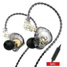 Наушники проводные TRN MT1 Mic динамические Серый (0120) Наушники проводные TRN MT1 Mic динамические Серый (0120)