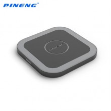 Беспроводная зарядка Pineng со стандартом QI Черная (8067658051)