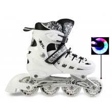 Детские роликовые коньки Scale Sports 34-37 раздвижные Белый (1329) Детские роликовые коньки Scale Sports 34-37 раздвижные Белый (1329)