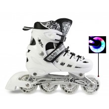 Детские роликовые коньки Scale Sports 29-33 раздвижные Белый (1330) Детские роликовые коньки Scale Sports 29-33 раздвижные Белый (1330)