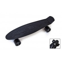 Скейтборд Пенни борд 22 дюйма Penny Board Скейт 57х15 см пластиковый до 80 кг Матовые колеса Черный Скейтборд Пенни борд 22 дюйма Penny Board Скейт 57х15 см пластиковый до 80 кг Матовые колеса Черный