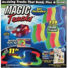 Гоночная трасса MAGIC TRACК 220 деталей 2 машинки 5 LED (848632324) Гоночная трасса MAGIC TRACК 220 деталей 2 машинки 5 LED (848632324)