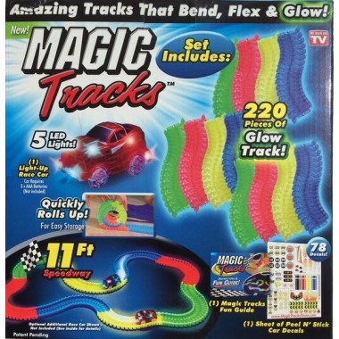 Гоночная трасса MAGIC TRACК 220 деталей 2 машинки 5  LED (848632324)