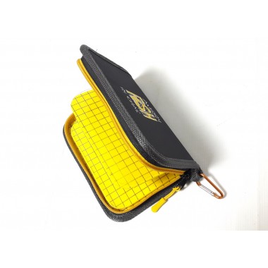 Кошелек для блесен KIBAS Angry Fish 200х130х30 мм Yellow (351)