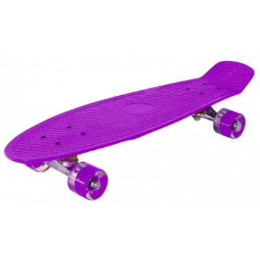 Скейт Penny Board светящиеся колеса до 80 кг Violet (19057)